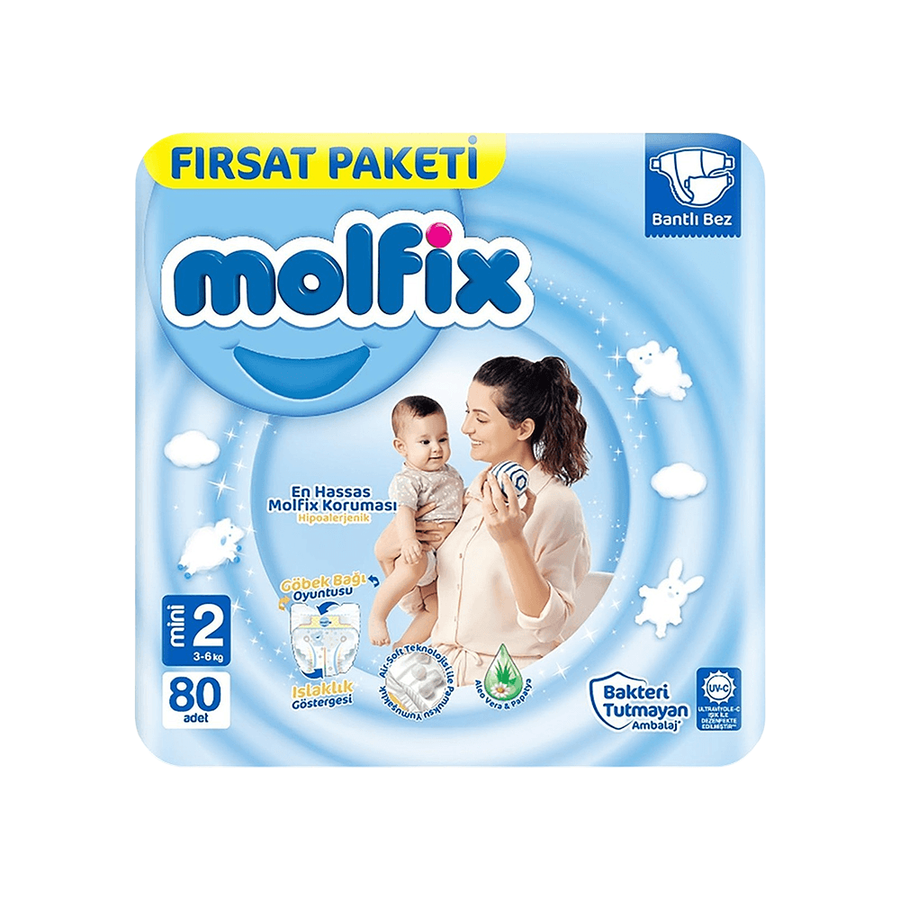 Molfix Fırsat Paketi Mini Bebek Bezi 3-6 Kg 80'li