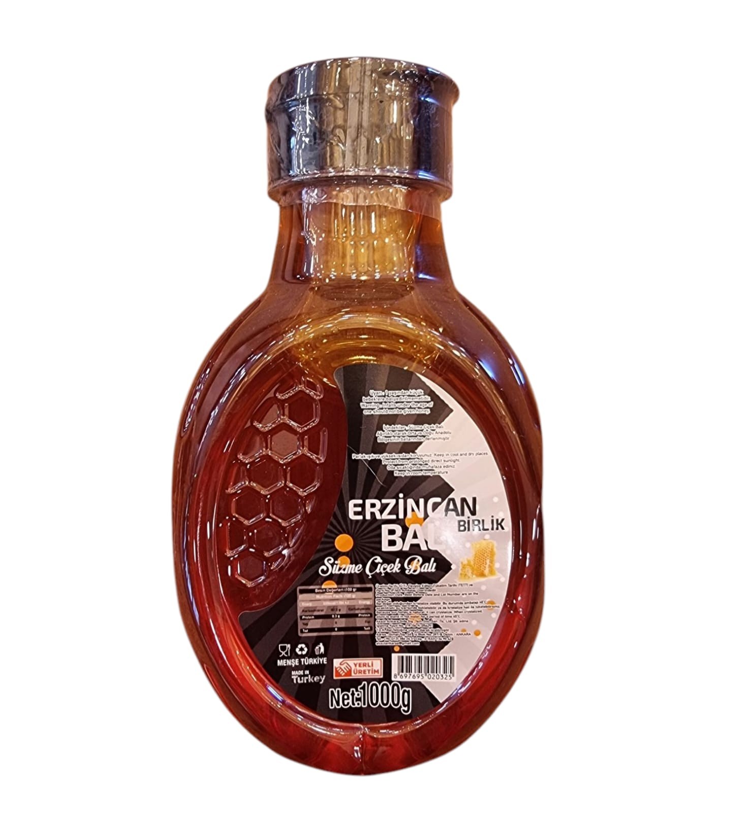 Erzincan Birlik Süzme Çiçek Balı 1000 Gr