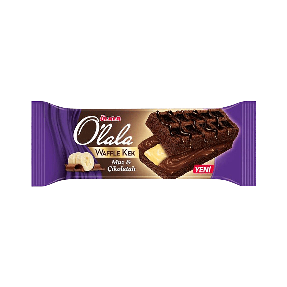 Ülker O'lala Waffle Muz & Çikolatalı Kek 70 gr