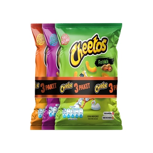 Cheetos Mısır Cipsi Fıstık Peynir Biftek Multipack 3x20 Gr