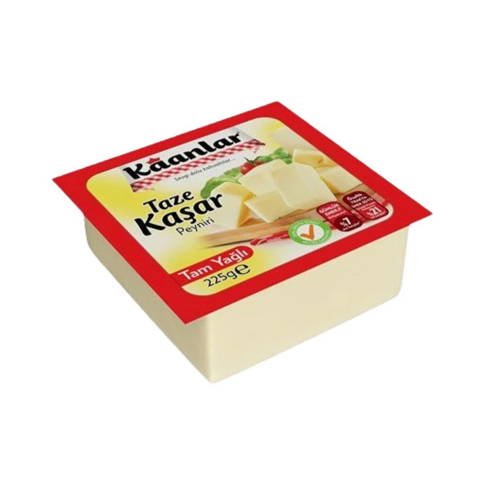 Kaanlar Tam Yağlı Taze Kaşar Peyniri 225 Gr