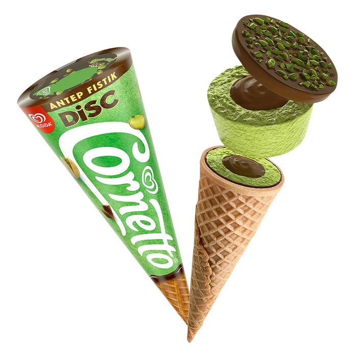 Algida Cornetto Disc Antep Fıstık 130 Ml