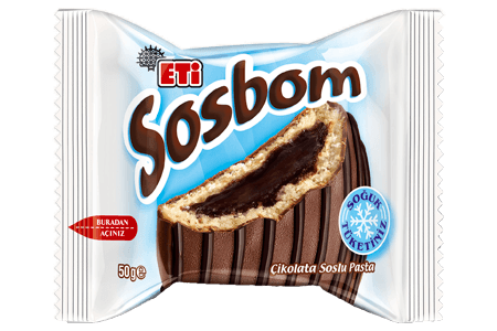 Eti Kek Sosbom Çikolata Kaplı Çikolata Dolgulu 50 Gr