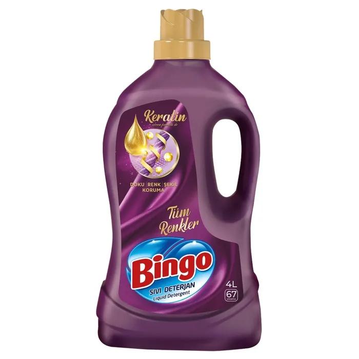 Bingo Çamaşır Deterjanı Tüm Renkler Onaran Koruma 4 Lt