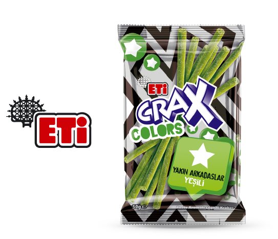 Eti Crax Colors Pesto Aromalı Çeşnili Kraker 50 Gr