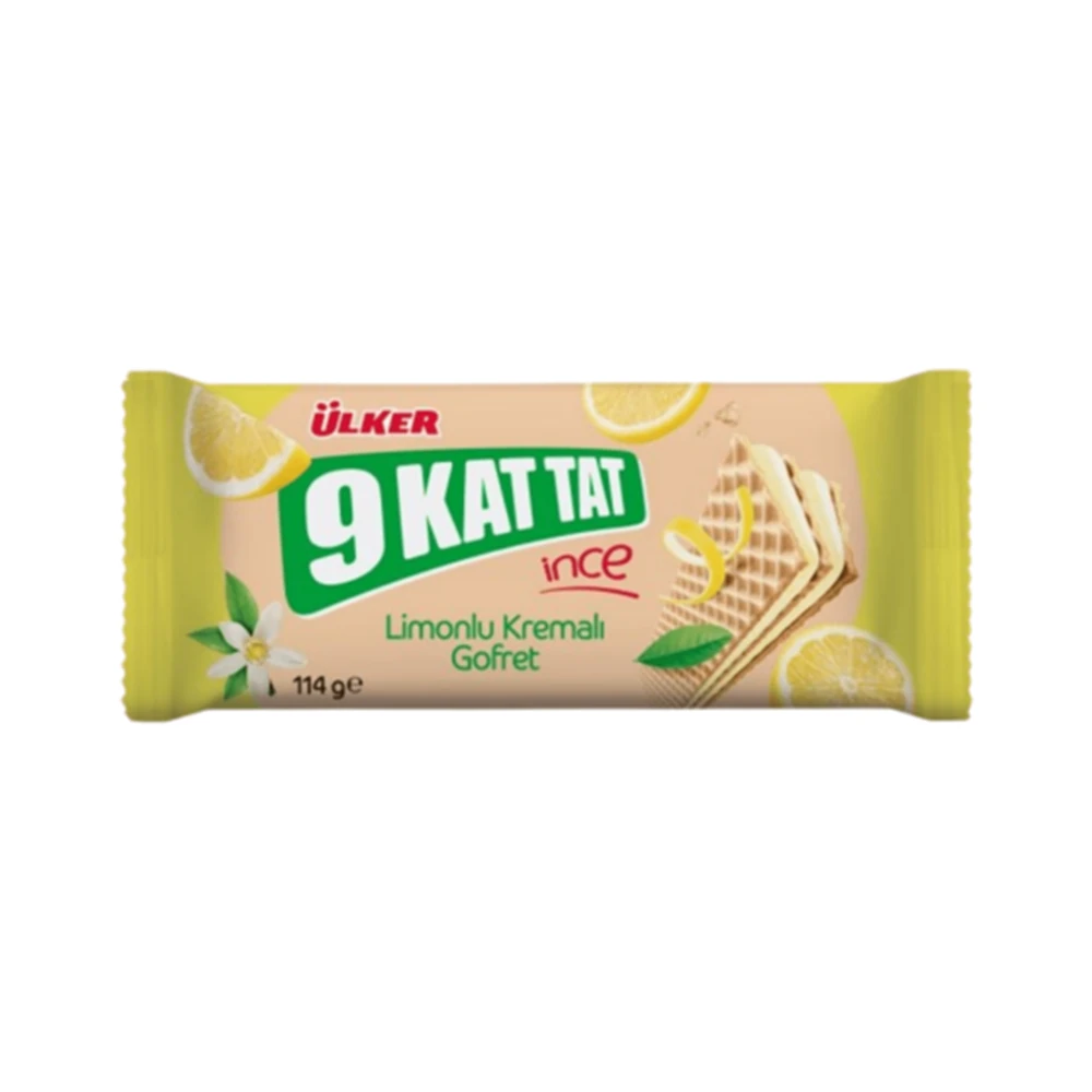 Ülker 9 Kat Tat İnce Limon Kremalı Gofret 114 Gr