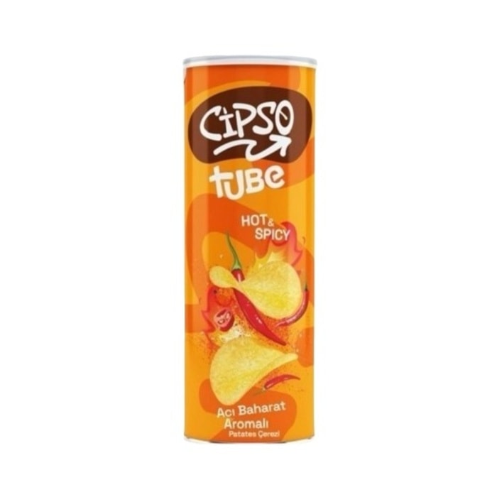 Cipso Tube Acı Baharatlı Patates Cipsi 160 Gr