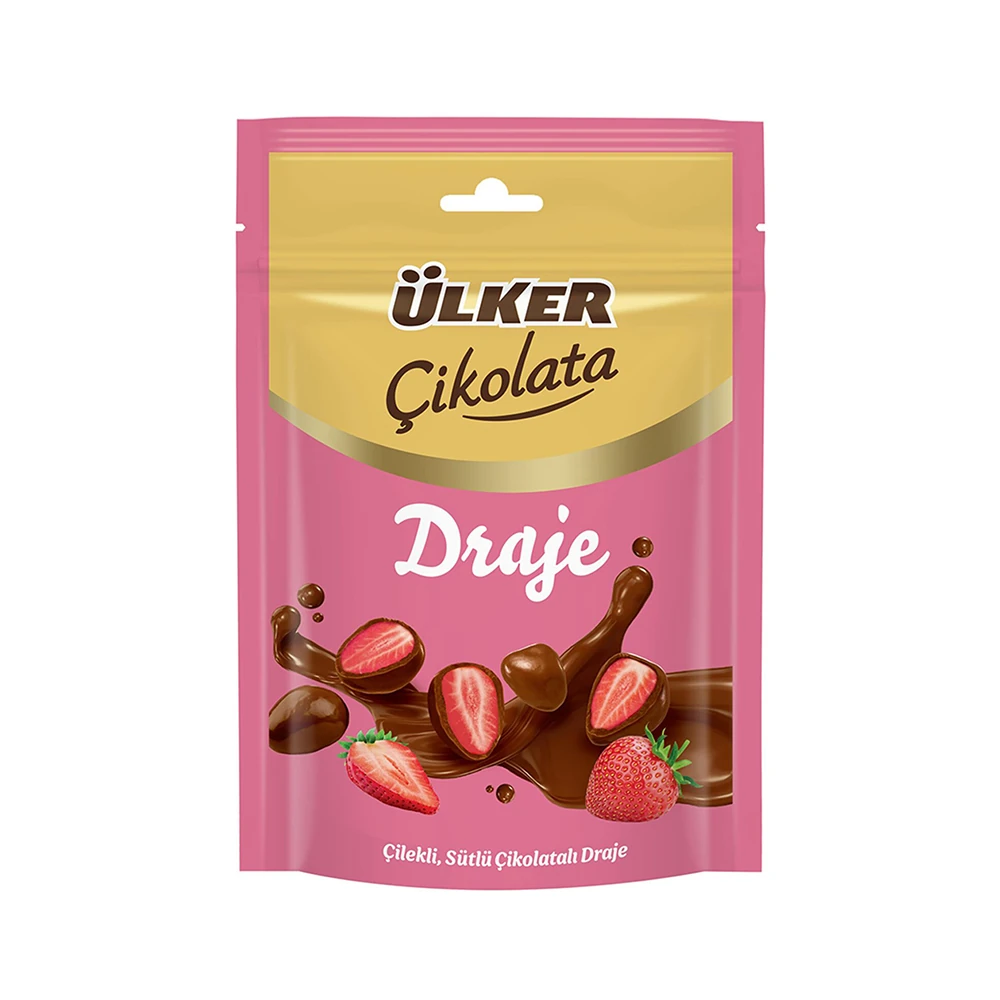  Ülker Çilekli Sütlü Çikolatalı Draje 80 Gr
