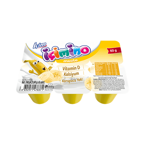 İçim Yoğurt İçimino Büyüme Küpü Muzlu 6x40 Gr