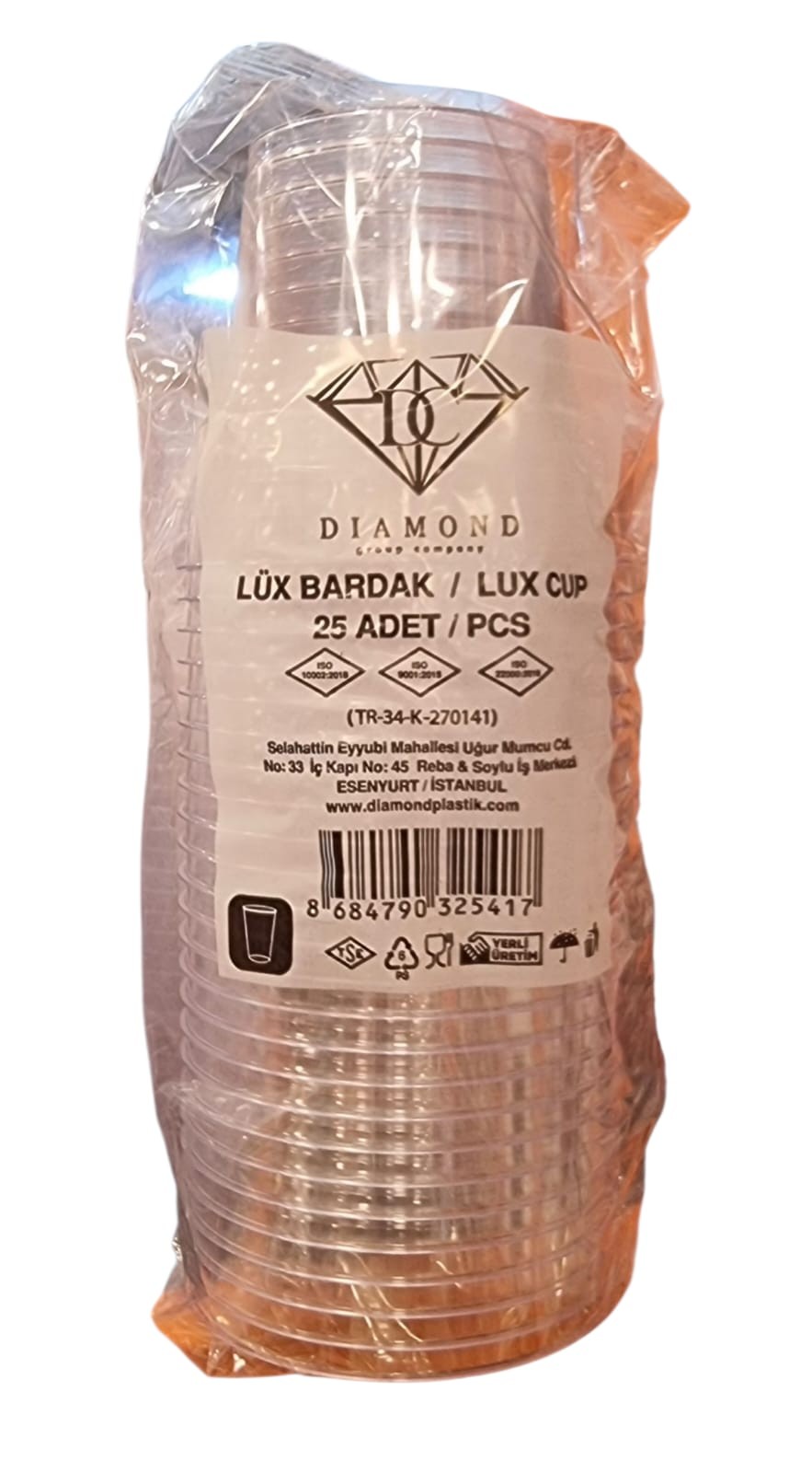 Diamond Kristal Bardak 25'li