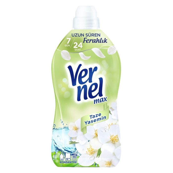 Vernel Max Yumuşatıcı Taze Yasemin 1440 Ml