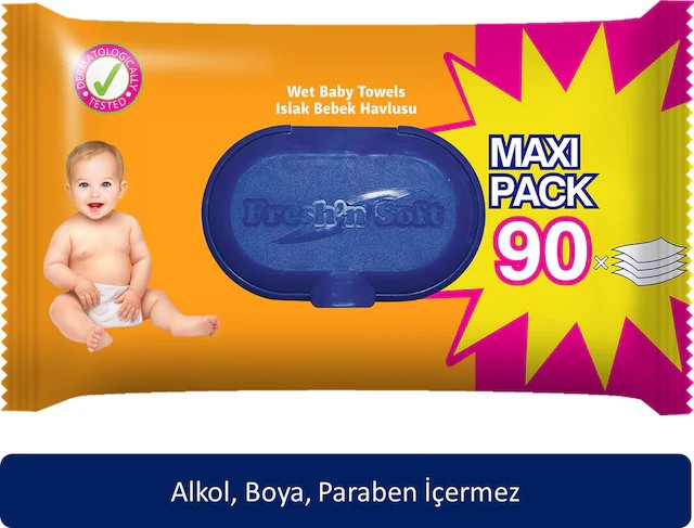 Fresh'n Soft Islak Bebek Havlusu 90lı