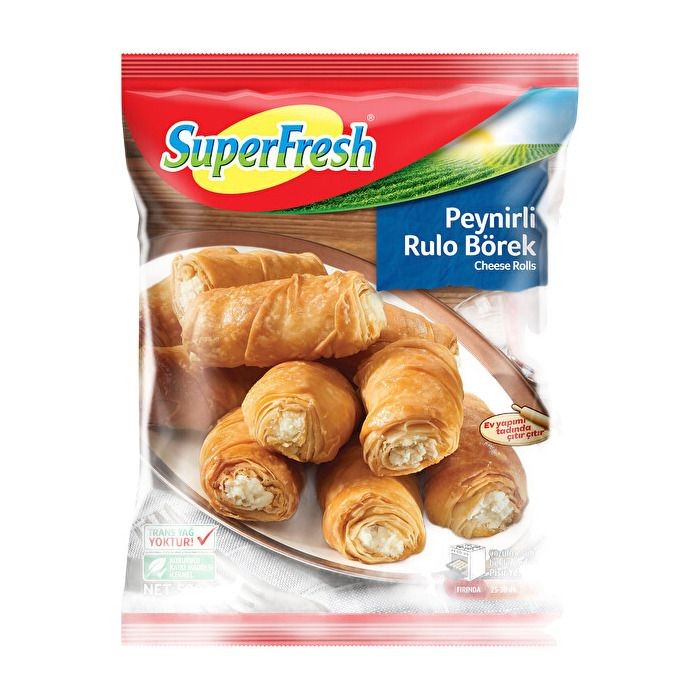 Superfresh Peynirli Rulo Börek 12 Adet 420 Gr