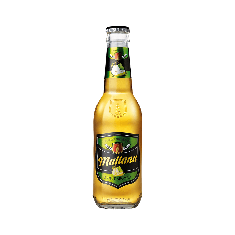 Maltana Armut Aromalı Malt İçeceği Cam Şişe 250 Ml