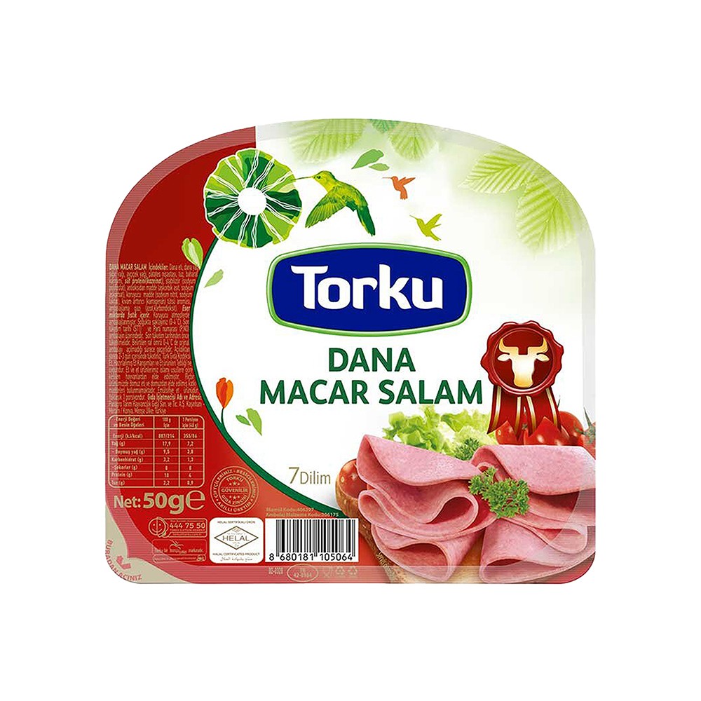 Torku Dilimli Dana Macar Salam 50 Gr