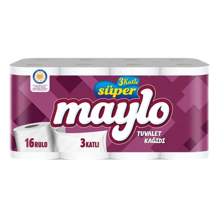 Maylo Super Tuvalet Kağıdı 3 Katlı 16'lı