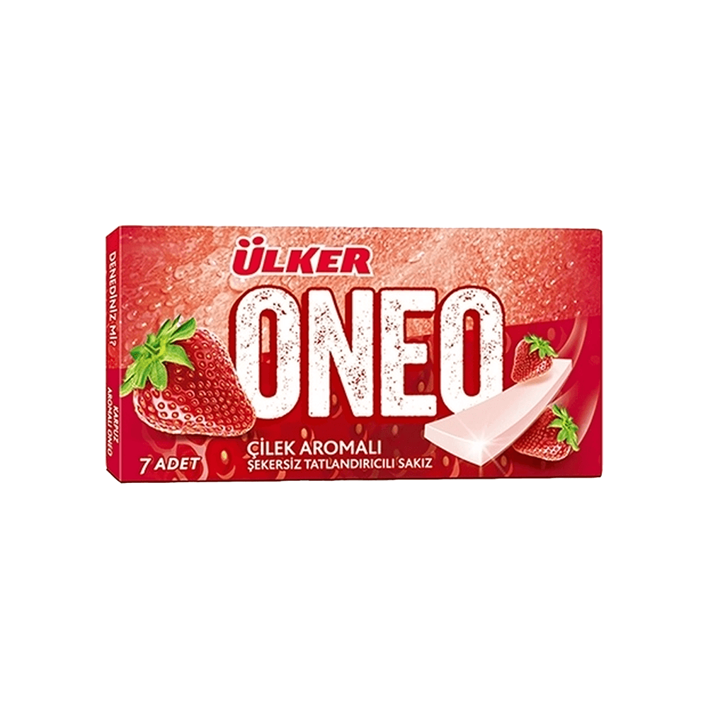 Ülker Oneo Çilek Aromalı Sakız 14 Gr