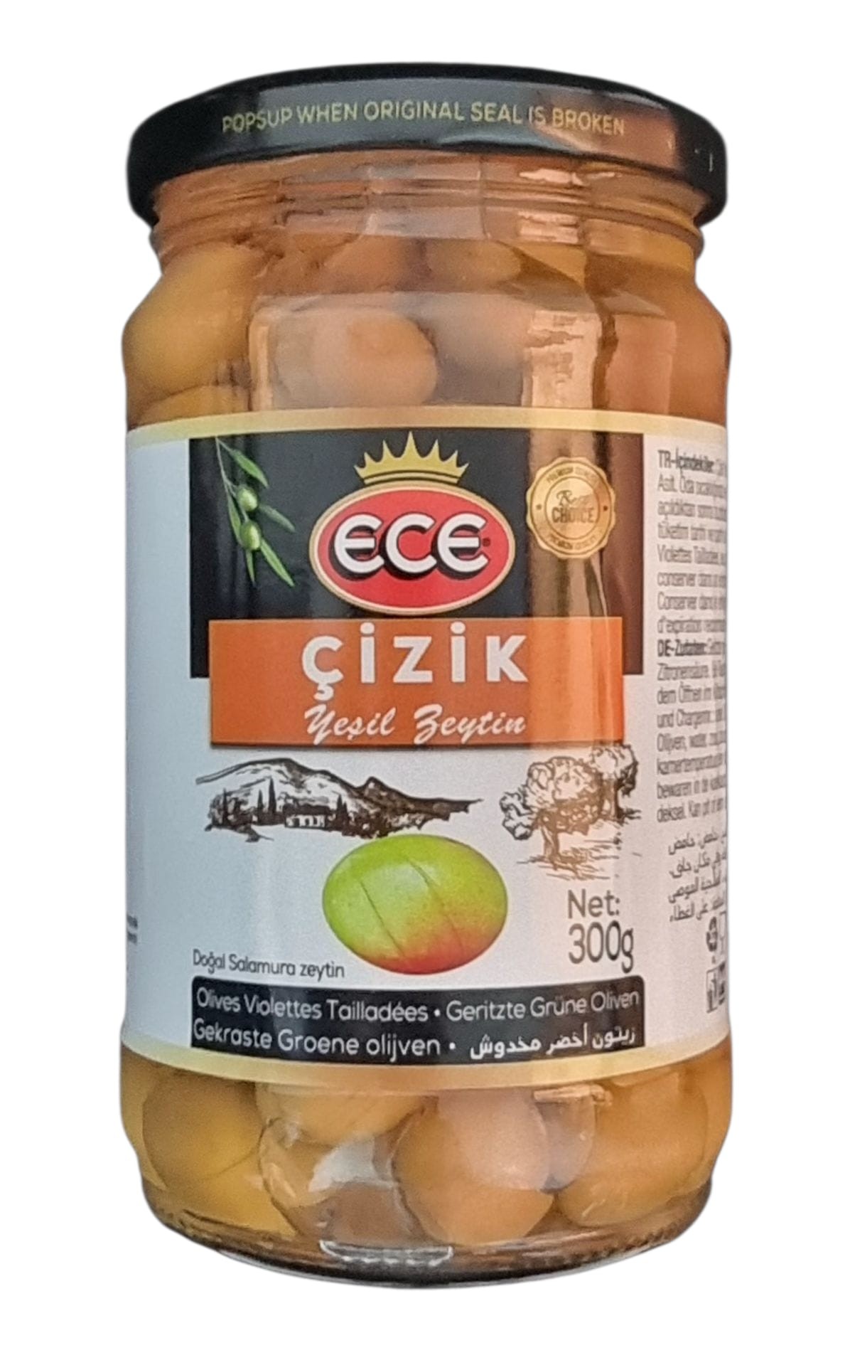 Ece Çizik Yeşil Zeytin 300 Gr