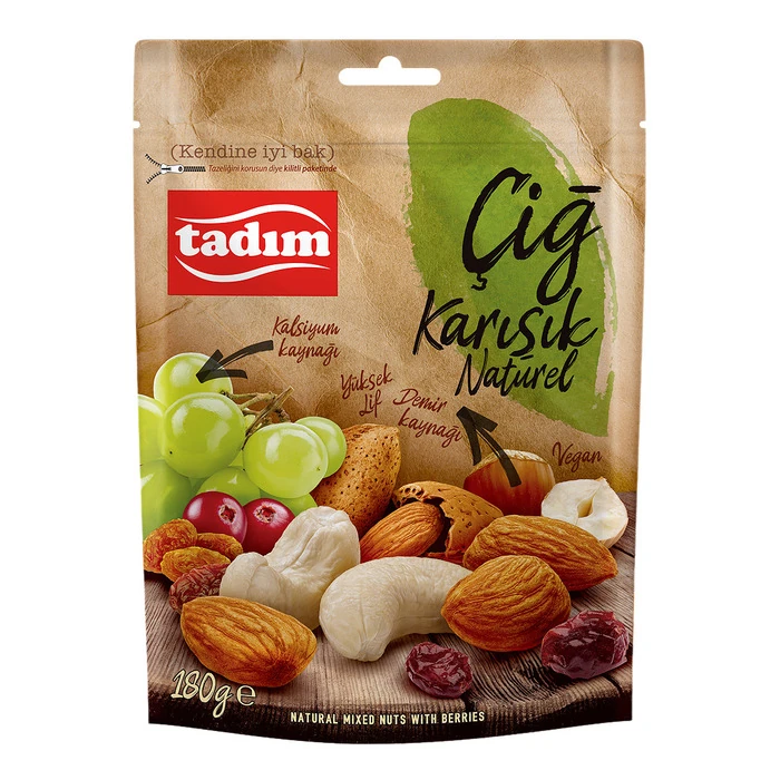Tadım Çiğ Karışık Kuru Yemiş Naturel 180 Gr