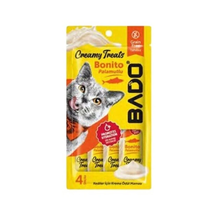 Bado Creamy Treats Palamutlu Krema Kedi Ödülü 4x15 Gr