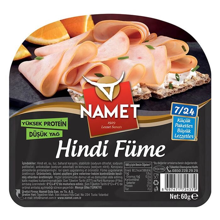Namet Hindi Füme Dilimli Salam 60 Gr
