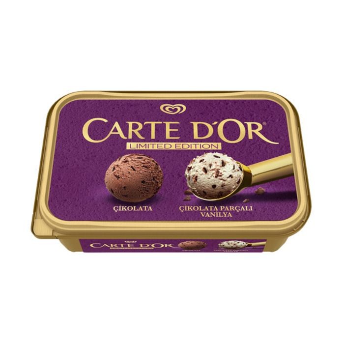 Algida Carte D'Or Classic Kakao Ve Çikolata Parçalı Vanilyalı Dondurma 650 Ml