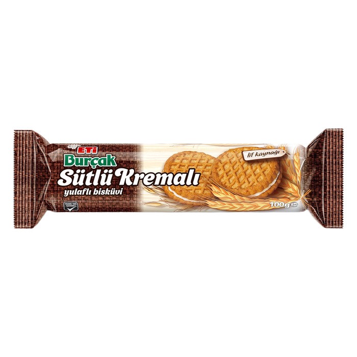 Eti Burçak Sütlü Kremalı Yulaflı Bisküvi 100 Gr