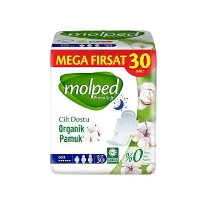 Molped Ped Pure & Soft Mega Fırsat Gece Ultra 30'lu