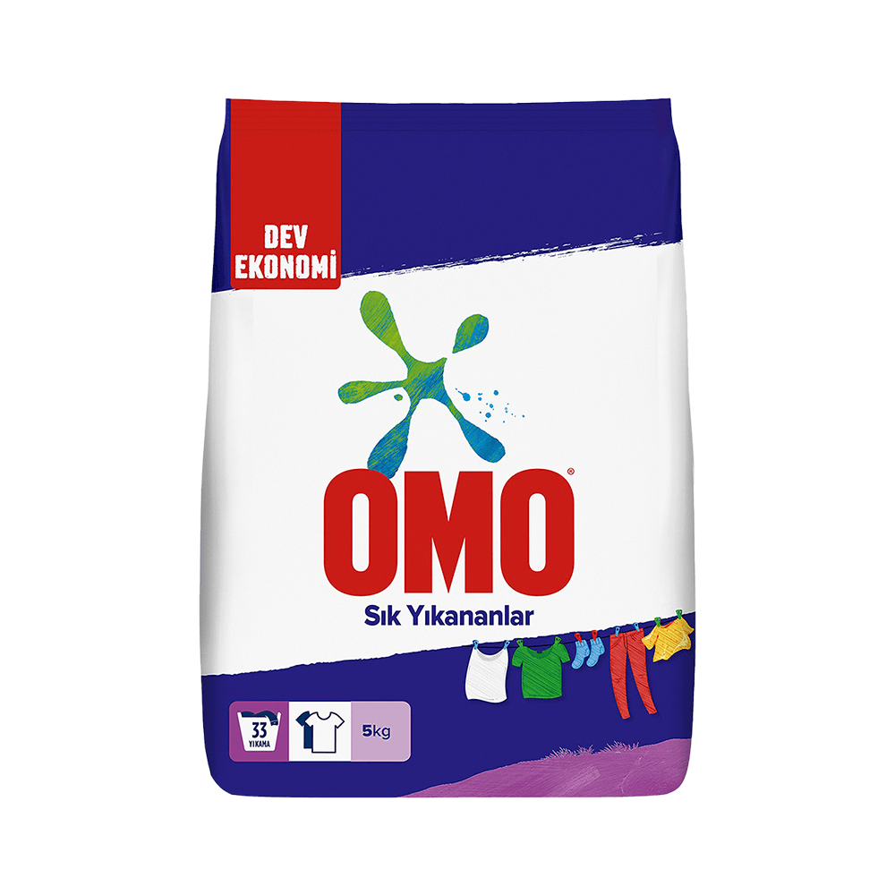 Omo Matik Sık Yıkananlar Toz Çamaşır Deterjanı 5 Kg
