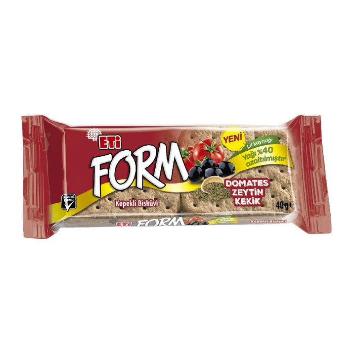 Eti Bisküvi Form Domatesli Zeytinli Kepekli 40 Gr