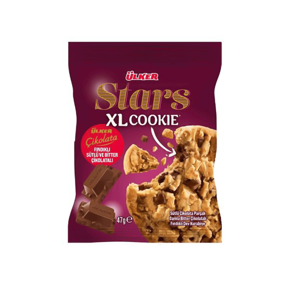Ülker Stars XL Cookie Coco Star Hindistan Cevizli Çikolatalı Kurabiye 47 Gr