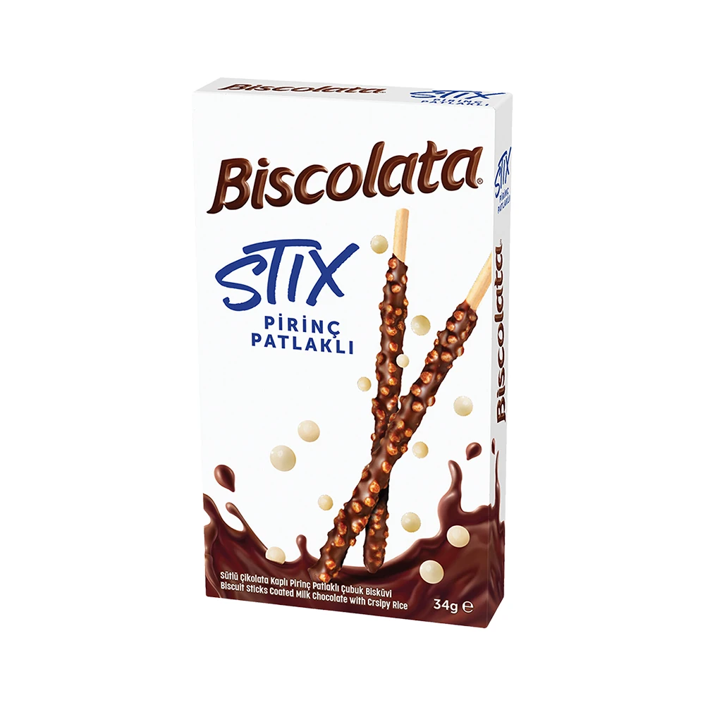Şölen Biscolata Stix Pirinç Patlaklı Bisküvi 34 Gr