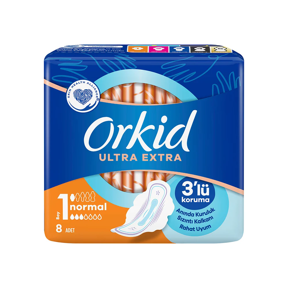 Orkid Ultra Extra Hijyenik Ped Normal 8'li