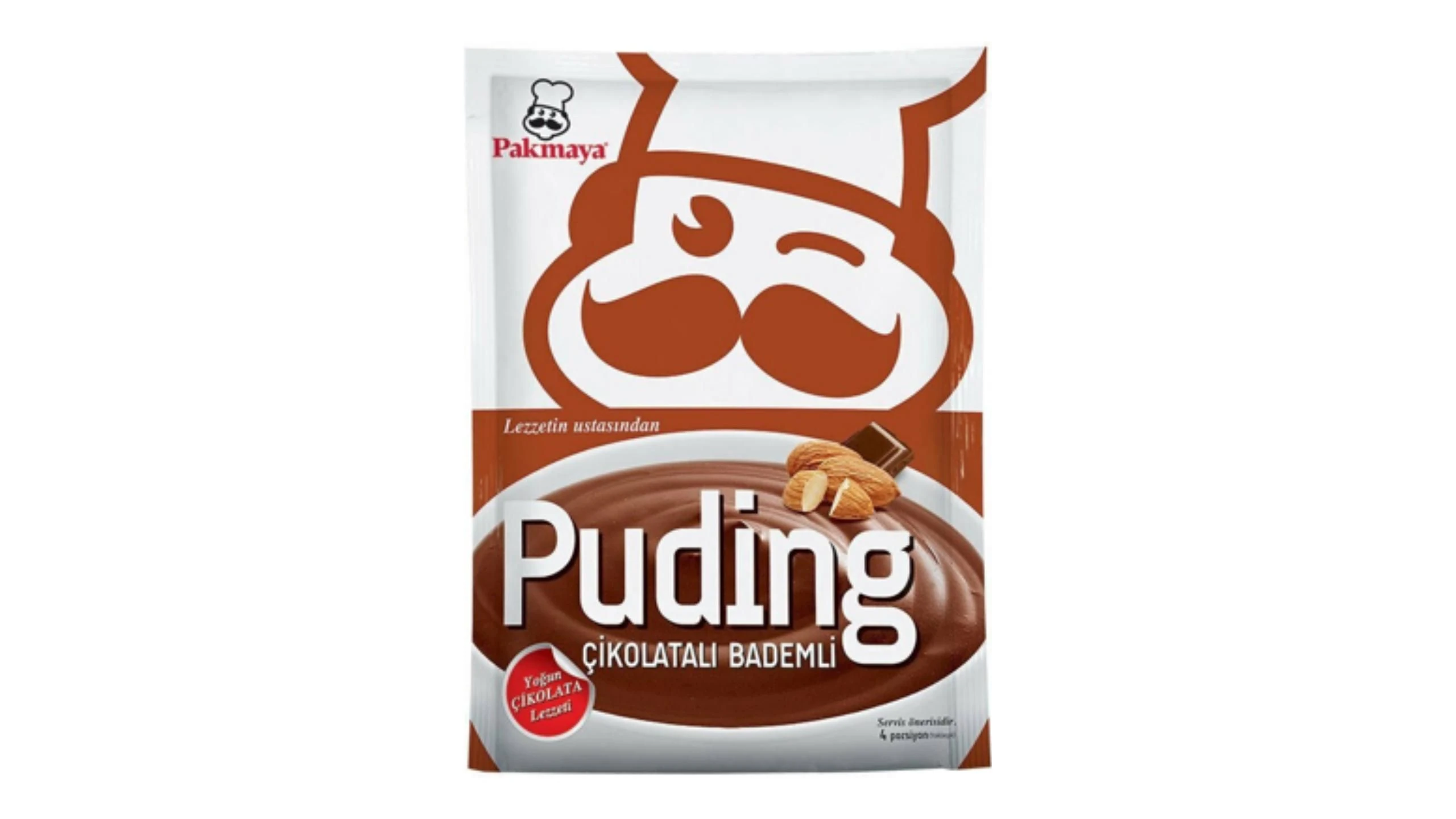Pakmaya Puding Çikolatalı Bademli 105 Gr