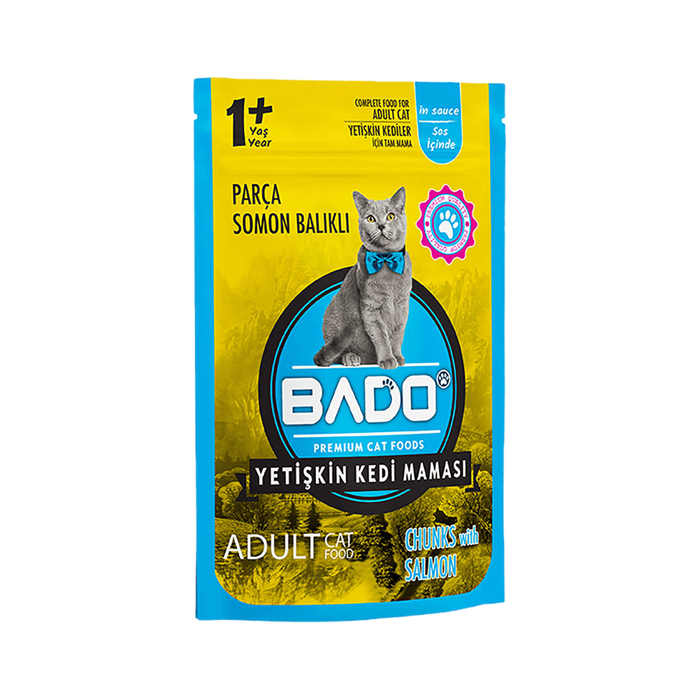 Bado Yetişkin Kedi Somonlu Yaş Mama 85 g