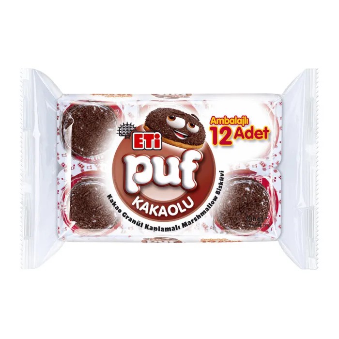 Eti Puf Kakaolu 12 Adet