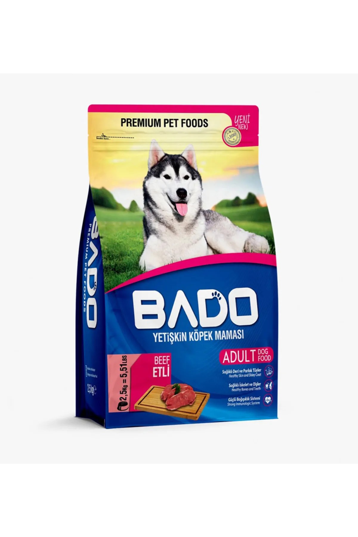 Bado Yetişkin Köpek Maması Kuzu Etli Pirinç 2.5 Kg