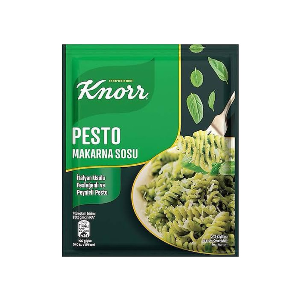 Knorr Pesto Makarna Sosu 50 Gr