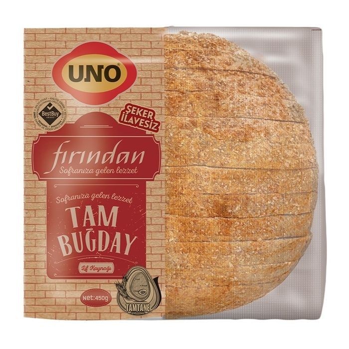 Uno Ekmek Tam Buğday Fırından 450 Gr