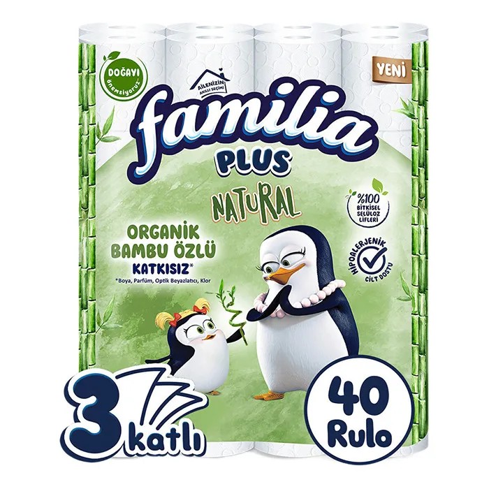 Familia Tuvalet Kağıdı Plus Natural 40'lı