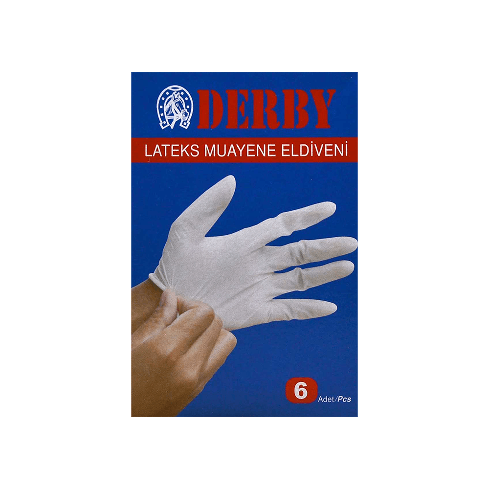 Derby Lateks Muayene Eldiveni (6'lı)