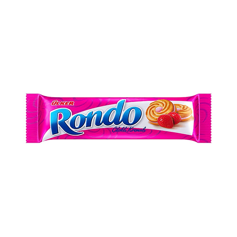 Ülker Rondo Çilekli Kremalı Bisküvi 61 Gr