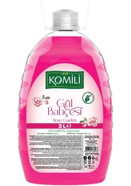 Komili Sıvı Sabun Gül Bahçesi 3 L