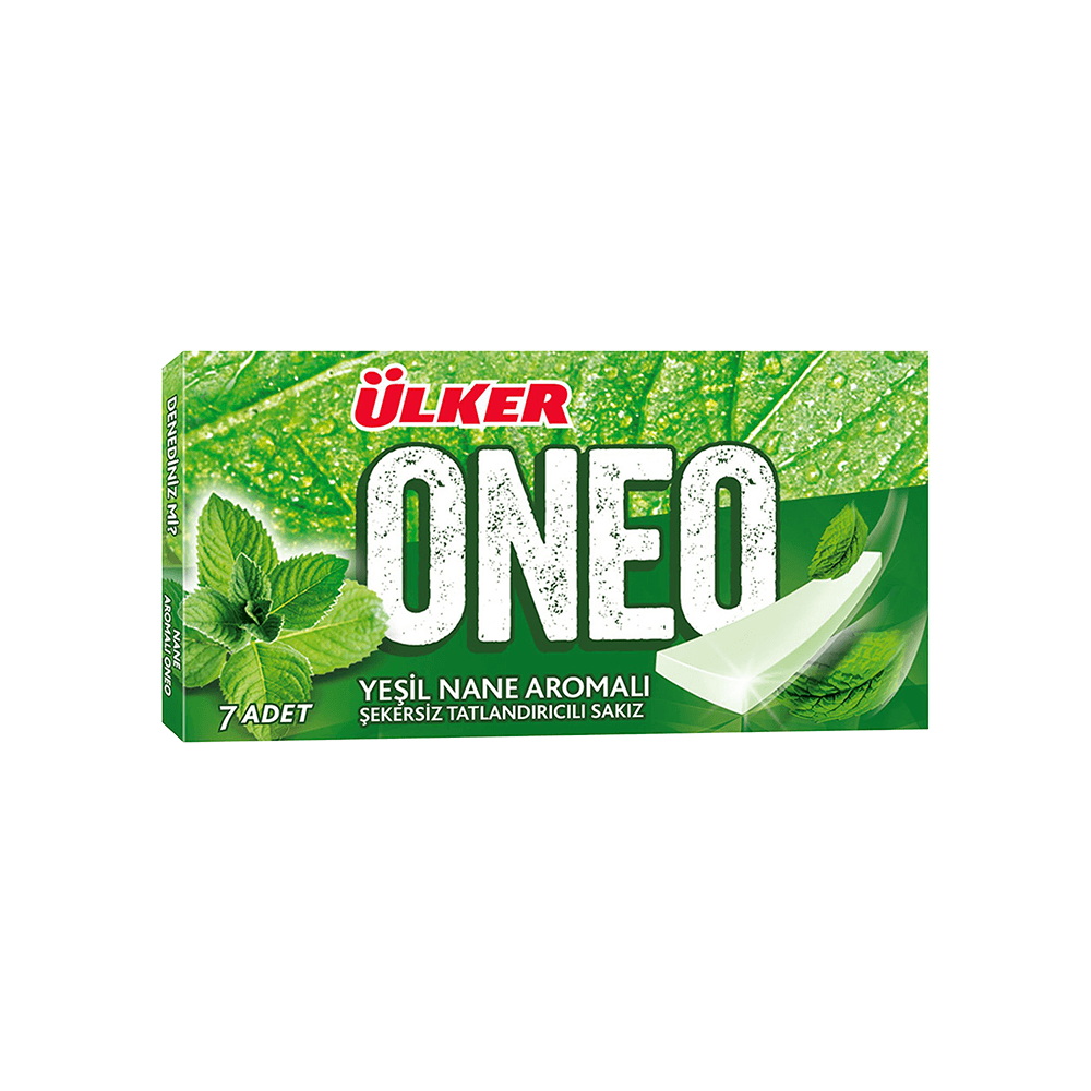 Ülker Oneo Sakız Yeşil Nane Aromalı 14 Gr