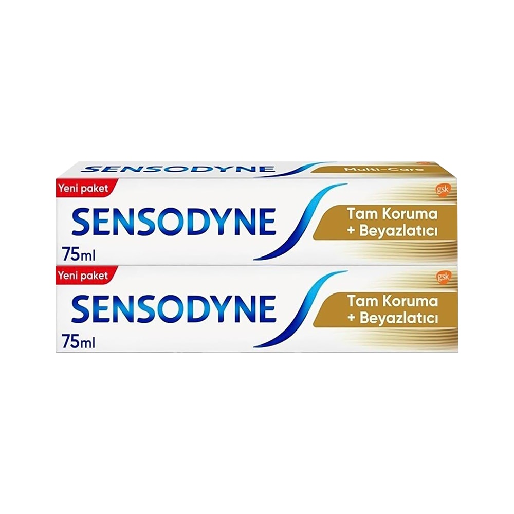 Sensodyne Tam Koruma + Beyazlatıcı Diş Macunu 2x75 Ml