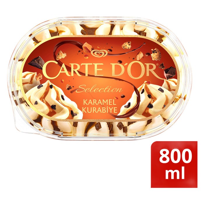 Carte D'Or Karamel Kurabiye Dondurma 800 Ml