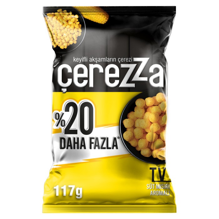 Çerezza TV Süt Mısır Cipsi Süper Boy 117 Gr