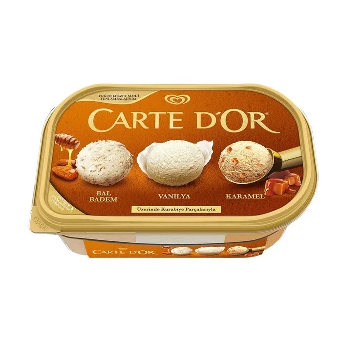 Algida Carte D'Or Bal Badem Vanilya Karamel 850 Ml