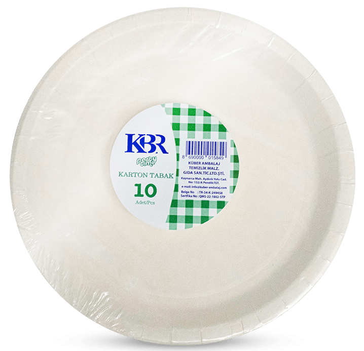 KBR Kağıt Tabak 10'lu