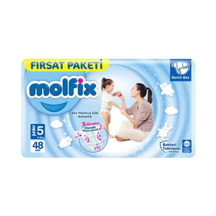 Molfix Bebek Bezi 5 Numara Junior 48'li